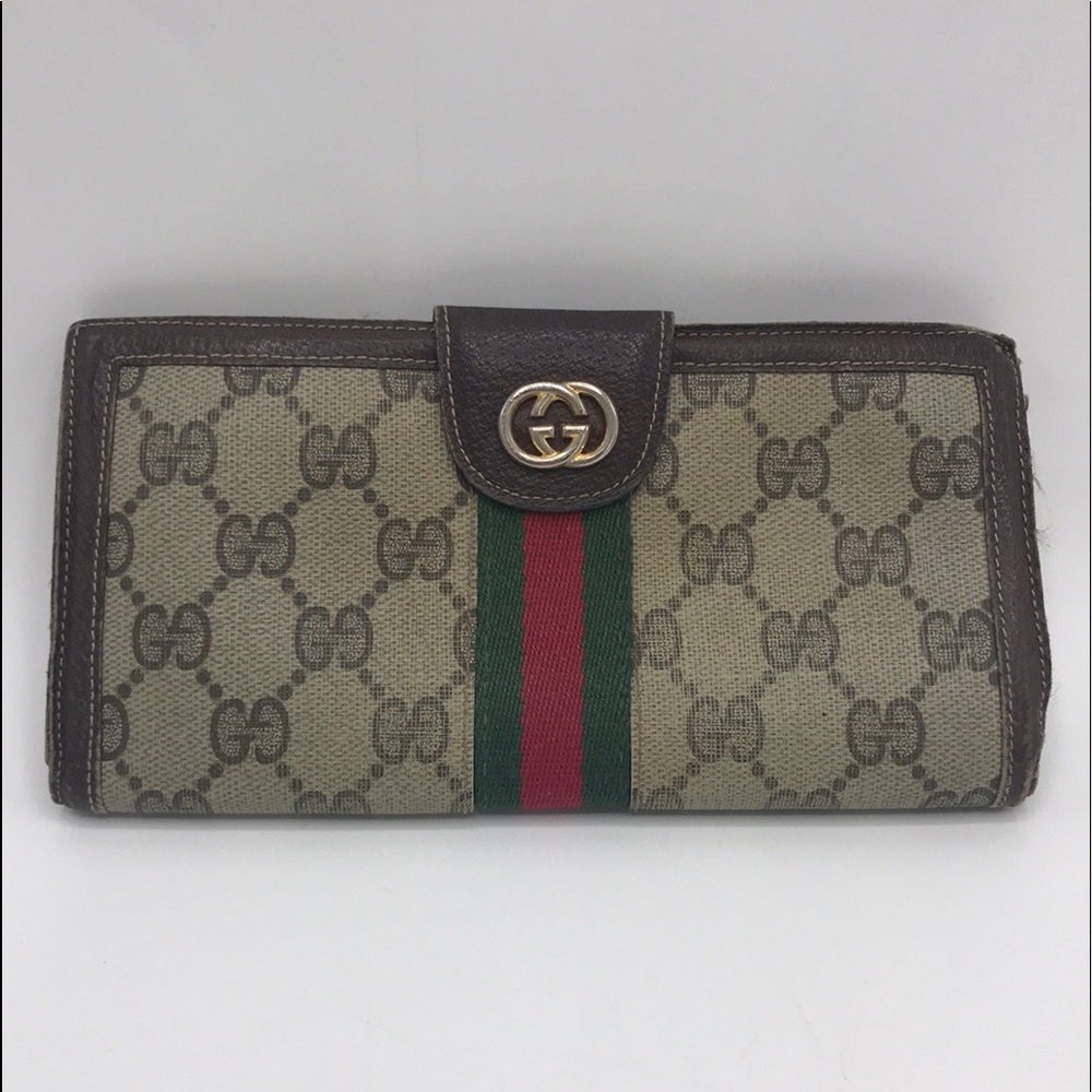 Authentic Gucci Monogram Vintage Wallet